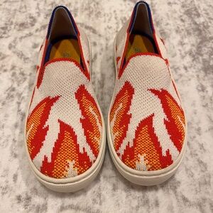 Rothy’s Kids Flame Colorful Slip-On Sneakers